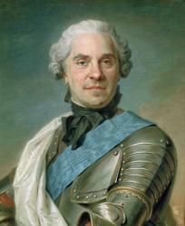 Portrait of Maurice (1696-1750) Comte de Saxe (pastel on paper) | Obraz na stenu