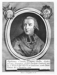 Étienne-Charles de Loménie de Brienne (engraving) | Obraz na stenu