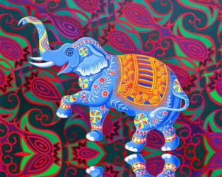 Indian Elephant, 2016, (oil on canvas) | Obraz na stenu