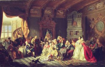 The Assembly under Peter the Great (oil on canvas) | Obraz na stenu
