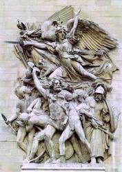 La Marseillaise, detail from the eastern face of the Arc de Triomphe, 1832-35 (stone) | Obraz na stenu