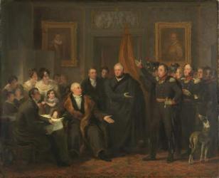 Triumvirate Assuming Power in the Name of the Prince of Orange, 21 November 1813, c.1828 (oil on canvas) | Obraz na stenu