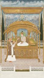 Emperor Shah Alam II on the Peacock Throne, 1801 (opaque watercolour, gold, and ink on paper) | Obraz na stenu