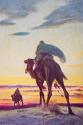 The Flight of Muhammad to Medina, illustration from 'The Outline of History' by H.G. Wells, Volume II, published in 1920 (colour litho) | Obraz na stenu