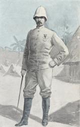 General Alfred Amedee Dodds (1842-1922) (coloured engraving) | Obraz na stenu