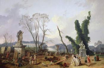 The Gardens of Versailles (oil on canvas) | Obraz na stenu