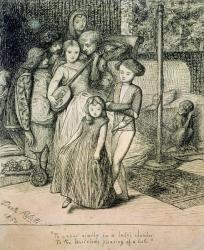 To Caper Nimbly in a Lady's Chamber to the Lascivious Pleasing of a Lute, 1850 (pen and ink on paper) | Obraz na stenu