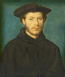 Portrait of a Man, c. 1536- 40 (oil on walnut) | Obraz na stenu