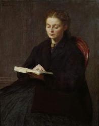 Reading, 1863 (oil on canvas) | Obraz na stenu