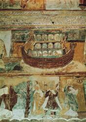 Noah's Ark During the Flood, c.1100 (fresco) | Obraz na stenu