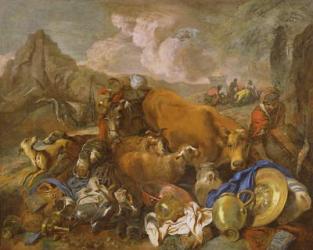 Noah's Sacrifice on Leaving the Ark (oil on canvas) | Obraz na stenu