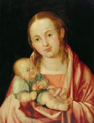 Mary and her Child (oil on panel) | Obraz na stenu