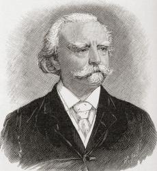 Sir August Friedrich Manns, 1825 – 1907. From The Strand Magazine published 1897. | Obraz na stenu