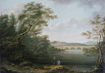 English Landscape with Fishermen | Obraz na stenu