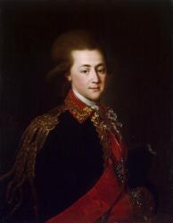 Portrait of the palace-aide-de-camp Alexander Lanskoy, 1784 (oil on canvas) | Obraz na stenu