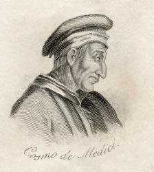 Cosimo de Medici, from 'Crabb's Historical Dictionary', published 1825 (litho) | Obraz na stenu