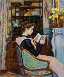 Mlle. Guillaumin reading, 1907 | Obraz na stenu