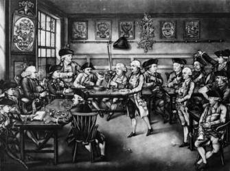 The Court of Equity or Convivial City Meeting, 1779 (mezzotint) | Obraz na stenu