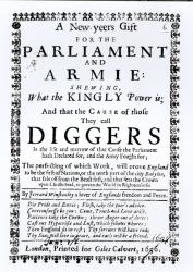 A New Year's Gift for the Parliament and Army, Showing what the Kingly Power is and the Cause of those they call Diggers, published 1650 (engraving) (b/w photo) | Obraz na stenu