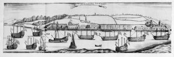 A Prospect of Chatham Dock from Finsbery Windmill (engraving) | Obraz na stenu