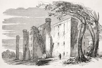 Dangan Castle, County Meath, from 'Old England's Worthies' by Lord Brougham and others, published London, c.1880s (litho) | Obraz na stenu