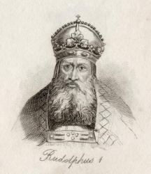 Rudolf I of Germany (engraving) | Obraz na stenu