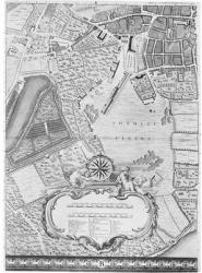 A Map of Tothill Fields, London, 1746 (engraving) | Obraz na stenu
