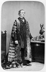 William Ewart Gladstone, c.1860 (b/w photo) | Obraz na stenu