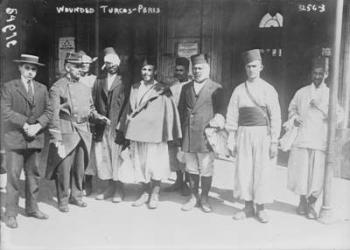 Wounded Turcos in Paris, 1914 (b/w photo) | Obraz na stenu