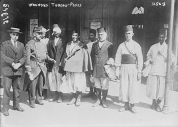 Wounded Turcos in Paris, 1914 (b/w photo) | Obraz na stenu