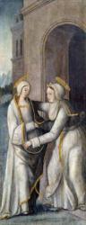 The Visitation, left hand panel from a triptych (oil on panel) | Obraz na stenu