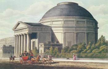View of the Colosseum, Regent's Park (colour litho) | Obraz na stenu