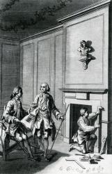 Construction of a Chimney Breast (engraving) | Obraz na stenu