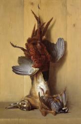 Still Life with a Hare, a Pheasant and a Red Partridge, 1753 (oil on canvas) | Obraz na stenu