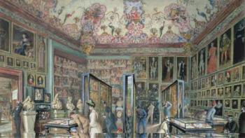 The Genealogy Room of the Ambraser Gallery in the Lower Belvedere, 1888 (w/c) | Obraz na stenu