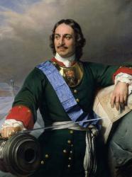 Peter I the Great (1672-1725) 1838 (oil on canvas) (see also 144528) | Obraz na stenu