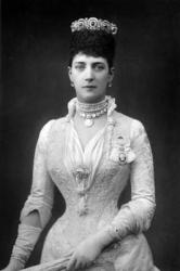 Alexandra, Queen Consort of Edward VII of Great Britain, c.1890 (b/w photo) | Obraz na stenu