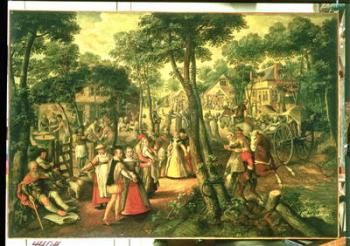 Country Celebration, 1563 (oil on canvas) | Obraz na stenu