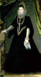 Infanta Isabella Clara Eugenia (1566-1633), daughter of King Philip II of Spain (1556-98) and Isabella of Valois (1545-68), 1599 | Obraz na stenu