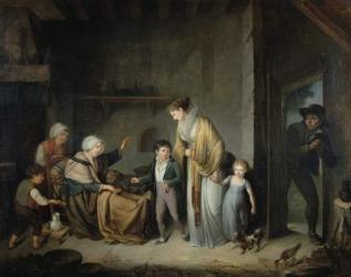The Lesson in Charity (oil on canvas) | Obraz na stenu