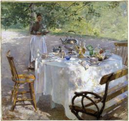 Breakfast Time, 1887 (oil on canvas) | Obraz na stenu