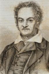Carl Ritter (1779-1859) from 'Le Tour du Monde', published in Paris, 1860s (engraving) | Obraz na stenu