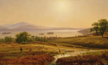 Morning on Lago Maggiore, 1860 (oil on canvas) | Obraz na stenu