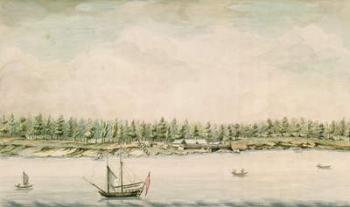 Fort Erie, late eighteenth century (w/c on paper) | Obraz na stenu