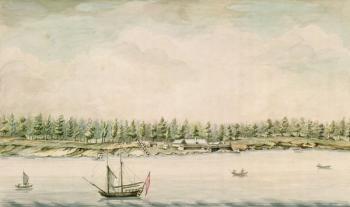 Fort Erie, late eighteenth century (w/c on paper) | Obraz na stenu