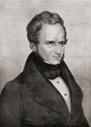 Alfred Victor Comte de Vigny, 1797-1863. French poet, playwright and novelist. From the book "The Masterpiece Library of Short Stories" volume 3 French. | Obraz na stenu