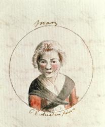 Mary Tudor, c.1790 (pen & ink and w/c on paper) | Obraz na stenu