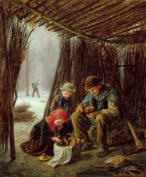 The Woodcutter's Meal, 1873 (oil on panel) | Obraz na stenu