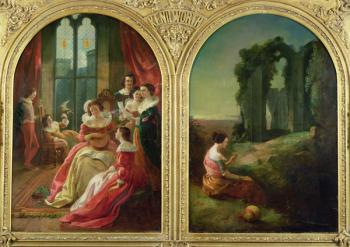 Kenilworth Castle - Past and Present, 1854 (oil on canvas) | Obraz na stenu