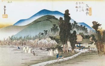 Ishiyakushi, from the series '53 Stations of the Tokaido', 1833-34 (woodblock print) | Obraz na stenu